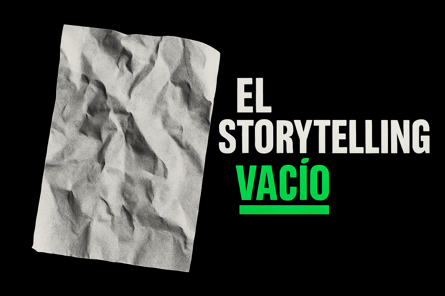 El storytelling vacío: cuando ya nadie escucha (ni le importa)