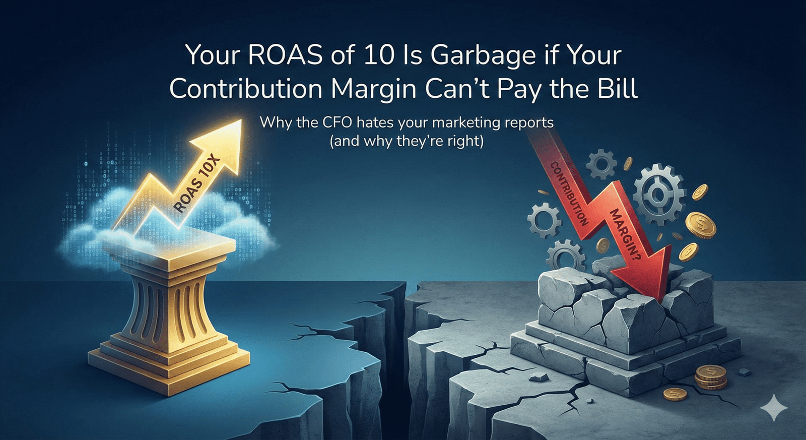 Tu ROAS de 10 es basura si tu Margen de Contribución no paga la fiesta.
